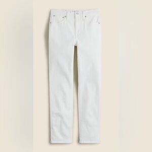 J.Crew 10" vintage slim-straight jean in white wash NWT Size 27